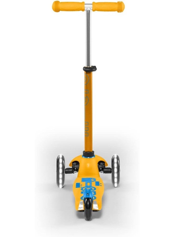 MicroÂ® Mini Deluxe LED, Original Design 2-5 Years, Weight 1.95 kg, Max Load 50 kg, Height 48-68 cm, 3 Wheel Scooter with LED Lighting, ABEC9 Bearings, Non-Slip Platform (Unique, Apricot) - Image 5