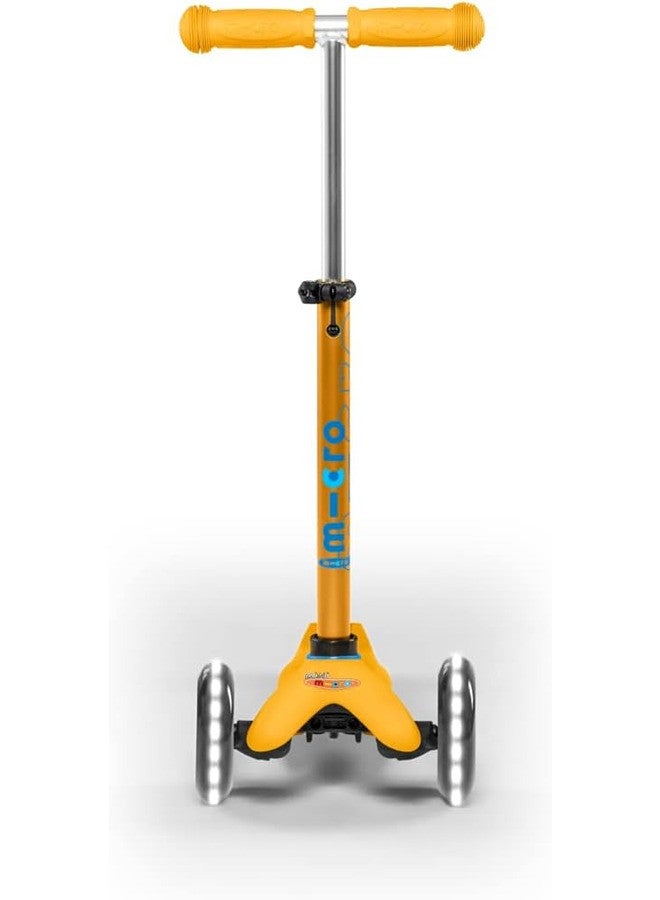 MicroÂ® Mini Deluxe LED, Original Design 2-5 Years, Weight 1.95 kg, Max Load 50 kg, Height 48-68 cm, 3 Wheel Scooter with LED Lighting, ABEC9 Bearings, Non-Slip Platform (Unique, Apricot) - Image 4