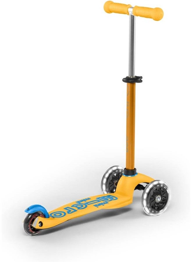 MicroÂ® Mini Deluxe LED, Original Design 2-5 Years, Weight 1.95 kg, Max Load 50 kg, Height 48-68 cm, 3 Wheel Scooter with LED Lighting, ABEC9 Bearings, Non-Slip Platform (Unique, Apricot) - Image 3