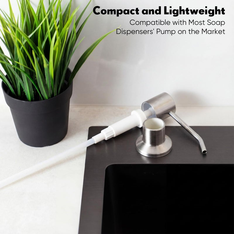 Sieral Replacement Liquid Soap Dispenser Pump Only, 12 Inch Sink Soap Pump Repair Parts Replacement with Straw, Compatible with General Sink Liquid, Suitable for Home, Commercial, and Industrial - Image 4