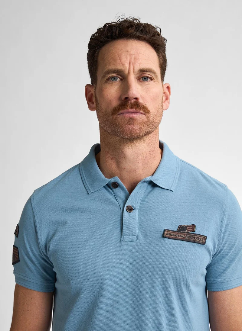 Petrol Industries Pale Blue Men Polo Short Sleeve for Men | Best Price UAE