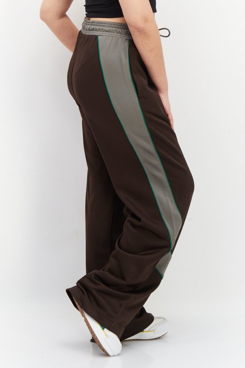 PUMA Women Sportswear Fit Drawstring Wide Leg Pants, Dark Brown  - Image 4