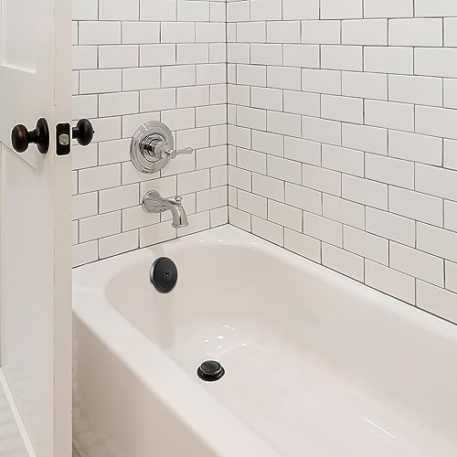 CalcMetal Single Hole Bathtub Drain Overflow Plate with One Matching Screws, Easy to Install, Venetian Bronze - Image 3