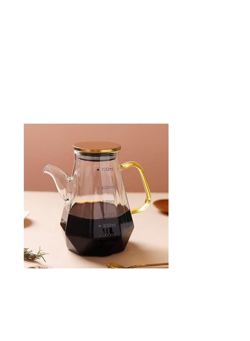 مجموعة زجاجات الزيت والخل مكونة من زجاجتين (700 مل) مع صينية من خشب الزان - Image 3