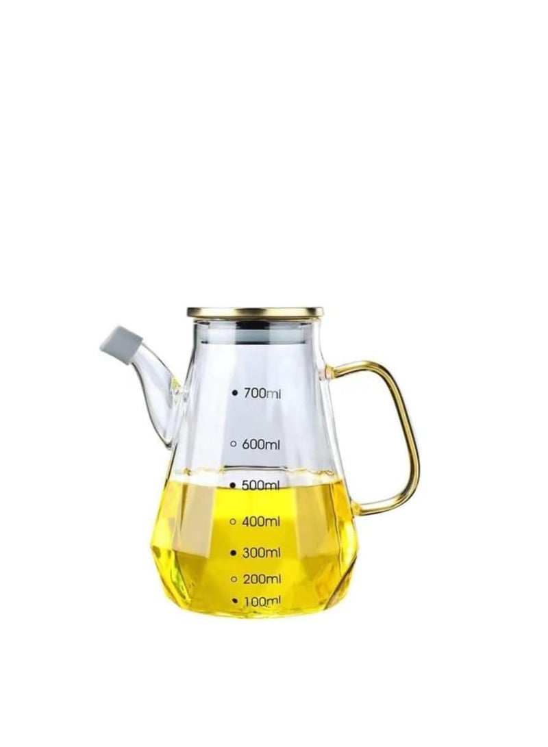 مجموعة زجاجات الزيت والخل مكونة من زجاجتين (700 مل) مع صينية من خشب الزان - Image 2