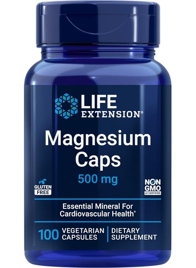Life Extension Magnesium Caps 500 mg with Magnesium Oxide Citrate & Succinate - Image 1