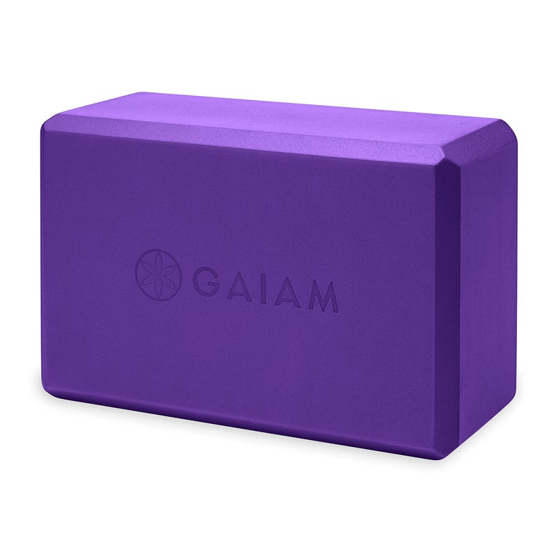 Gaiam Yoga Block - Supportive Latex-Free Eva Foam - Soft Non-Slip Surface with Beveled Edges for Yoga, Pilates, Meditation - Yoga Accessories for Stability, Balance, Deepen Stretches - Image 1