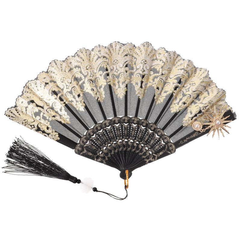 Handheld Cloth Fan with Tassel for Comfortable Experience, Strong Structure, Unique Style - Image 1
