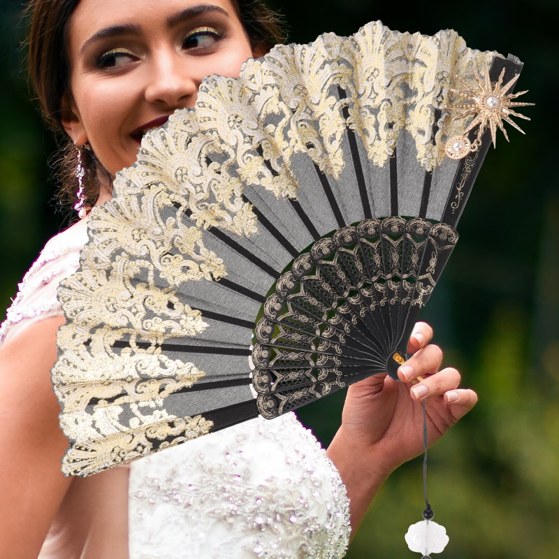 Handheld Cloth Fan with Tassel for Comfortable Experience, Strong Structure, Unique Style - Image 4