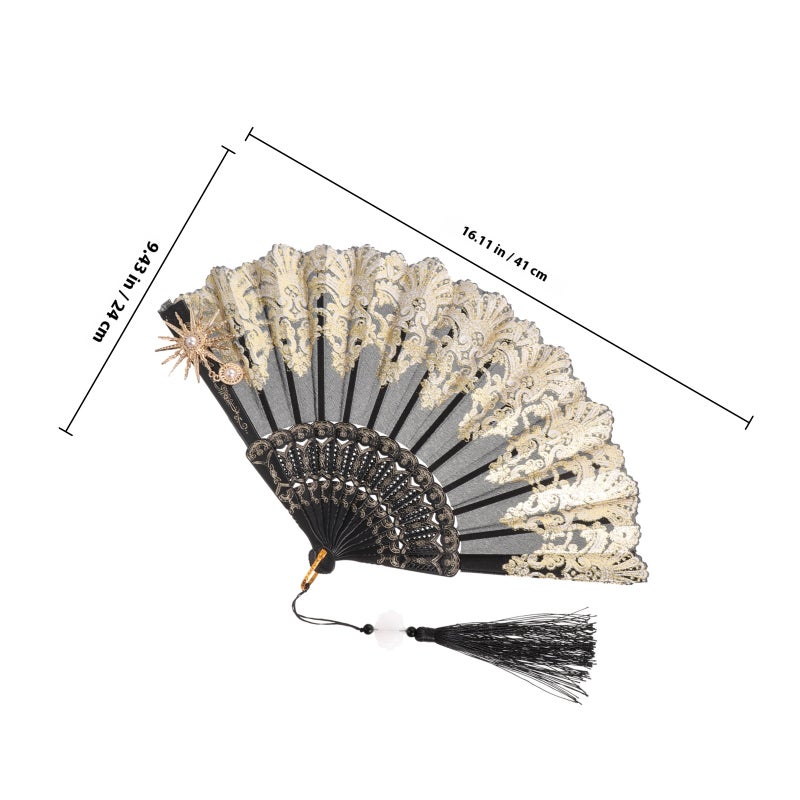 Handheld Cloth Fan with Tassel for Comfortable Experience, Strong Structure, Unique Style - Image 2