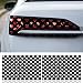 Tuxihapp 2PCS Car Rear Tail Light Lamp Stickers 189118 Waterproof Heart Pattern Decal DIY Taillight Tint Film Sheet Universal Self Adhesive Car Headlight Taillight Cover Trim Sticker Black - Image 2