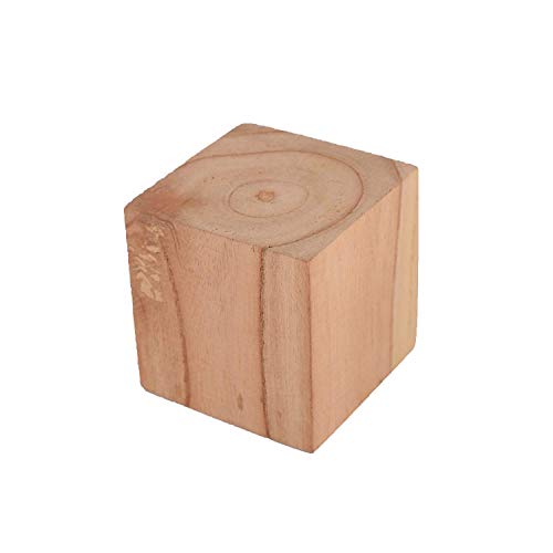 Rashri 12 Pcs 2 inch Wooden Square Cubes Unfinished Wood Blocks for Wood Crafts, Wooden Cubes, Wood Blocks, Great for Baby Showers (12pcs) - Image 4