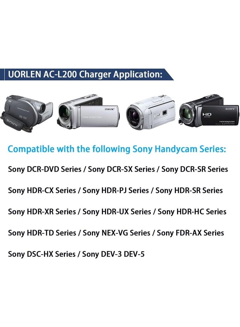 F1TP AC-L200 AC Adapter Power Supply Charger for Sony Handycam CCD-TRV & DSC Cameras | Replacement for AC-L10 - Image 5