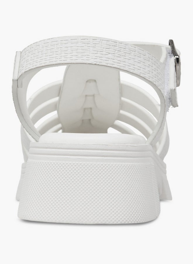 ليتل ميسي صنادل بناتي مسطحة بشريط وحلقة إغلاق - Image 4