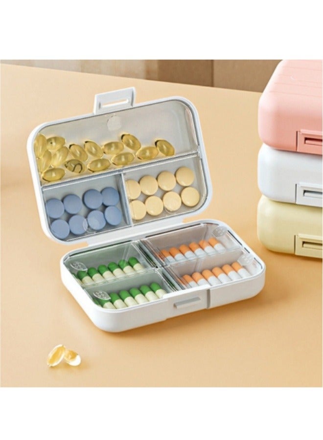 Generic Large Travel Portable Medicine Box Pill Box White  - Image 1