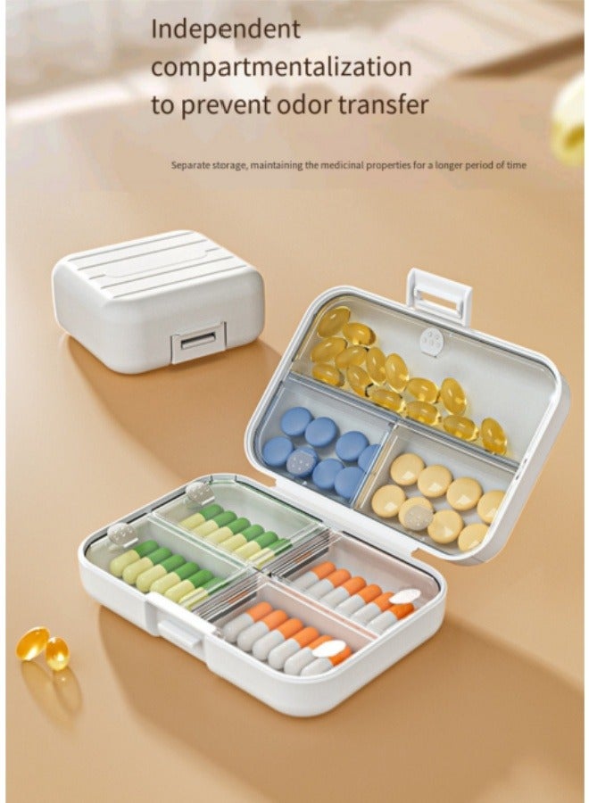 Generic Large Travel Portable Medicine Box Pill Box White  - Image 2