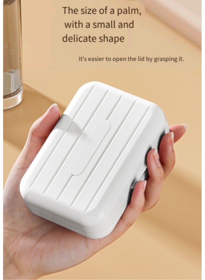 Generic Large Travel Portable Medicine Box Pill Box White  - Image 3