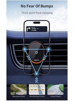 Recci Car Phone Holder for Air Vent Gravity Holder Universal 360 Rotateble Hands Free,Fits iPhones & Androids for Anti-Slip and Stable  - Image 4