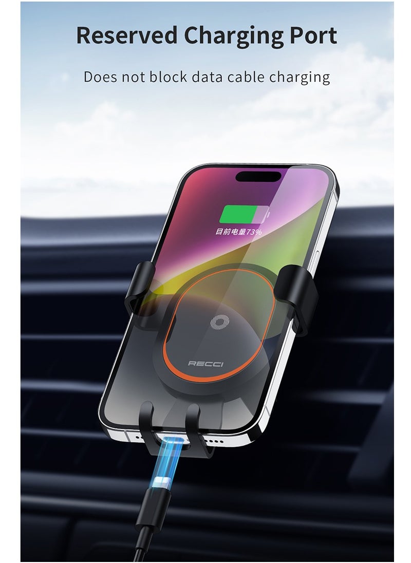 Recci - Car Phone Holder for Air Vent Gravity Holder Universal 360 Rotateble Hands Free,Fits iPhones & Androids for Anti-Slip and Stable - Image 1