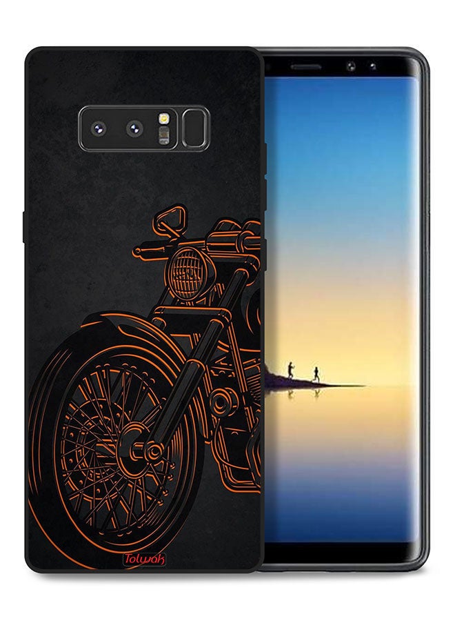 Tolwak Samsung Galaxy Note 8 Protective Case Cover Vintage Bike - Image 1