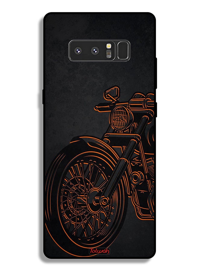 Tolwak Samsung Galaxy Note 8 Protective Case Cover Vintage Bike - Image 2