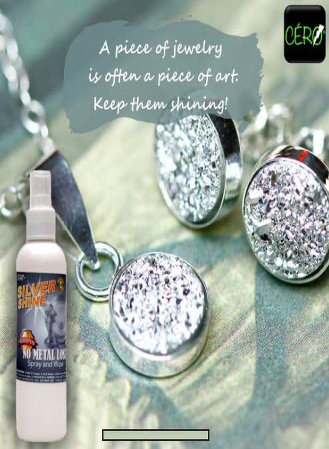 CERO ® Silver Shine Instant Silver Cleaner And Brightener Liquid For Jewelry Utensils Idols And Home Decor Items Safe Effective Fast Acting Solution For Long Lasting Shine 200ML Bottle - Image 3