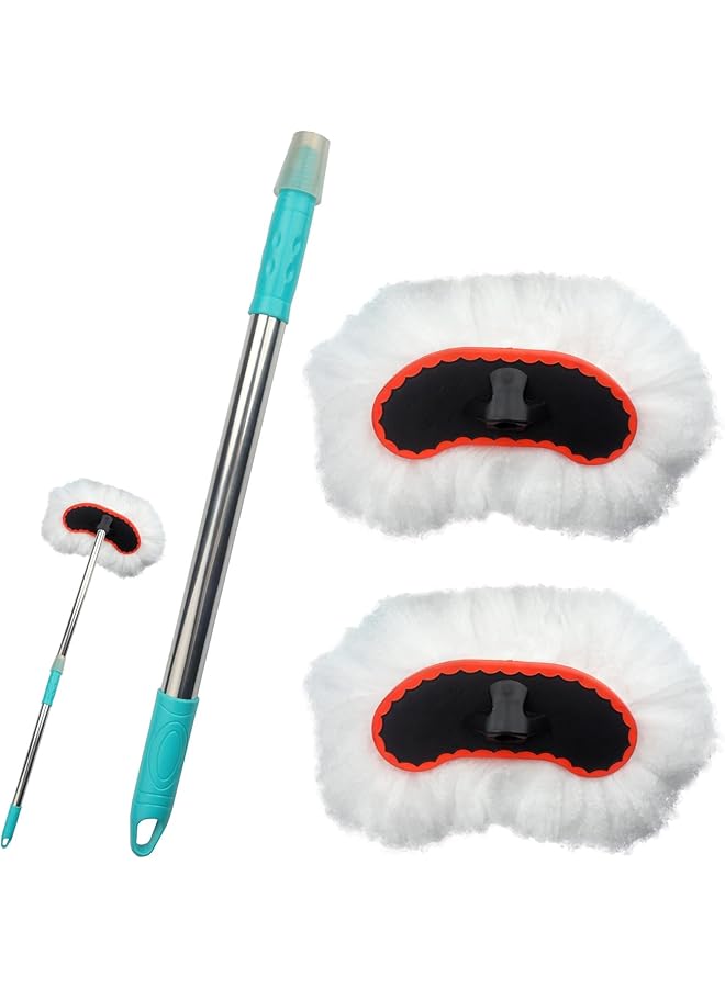 KASTWAVE Car Wash Brush With Long Handle, Car Cleaning Brush Car Wash Mop Telescopic Handle Multifunctional Car Wash Tool Suitable For Cleaning Cars, Suvs, Trucks And Home Cleaning - Image 1