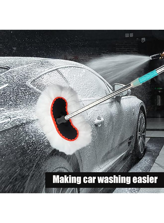 KASTWAVE Car Wash Brush With Long Handle, Car Cleaning Brush Car Wash Mop Telescopic Handle Multifunctional Car Wash Tool Suitable For Cleaning Cars, Suvs, Trucks And Home Cleaning - Image 5