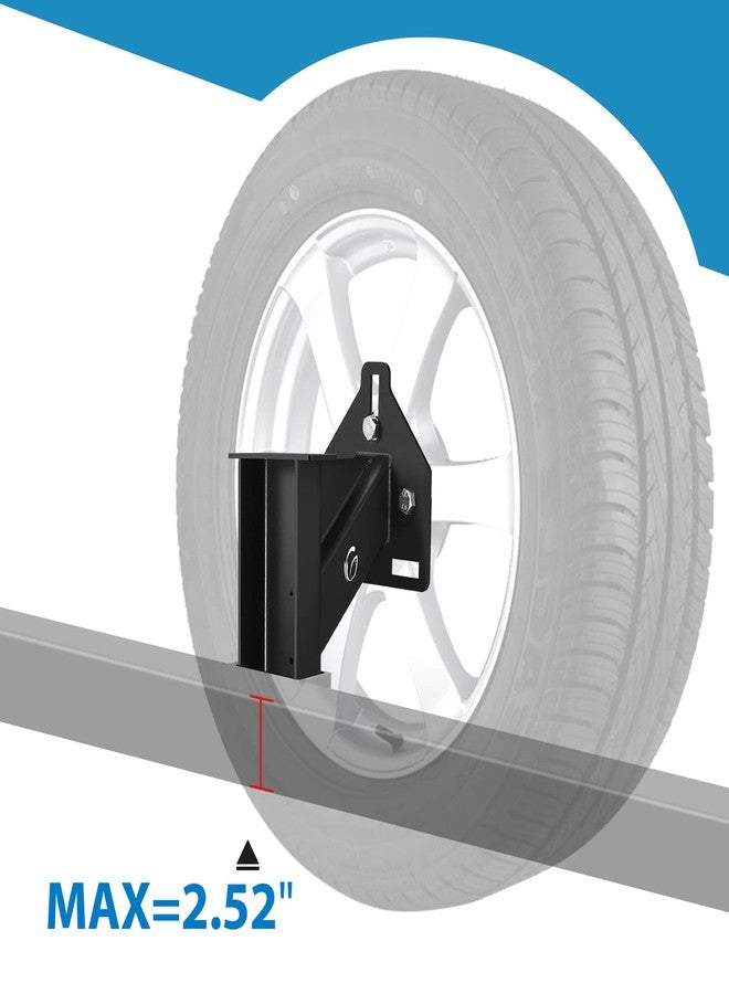 GADFISH Stake Pocket Spare Tire Carrier Mount, 3-Nuts Design Trailer Bracket Heavy Duty Holder, Fits 4 & 5 & 6 Lugs Trailer Wheels on 4",4.5'',4.75'',5'',5.5''and 6''Bolt Patterns, Holds up to 150 Lbs - Image 4
