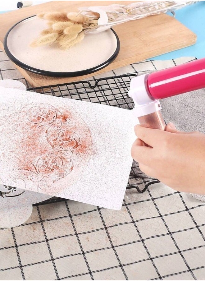 Happy Home Manual Cake Airbrush Spray Gun with 4pcs Spray Tubes –Cake Decorating Supplies for Cupcakes, Desserts, and Cookies  - Image 5