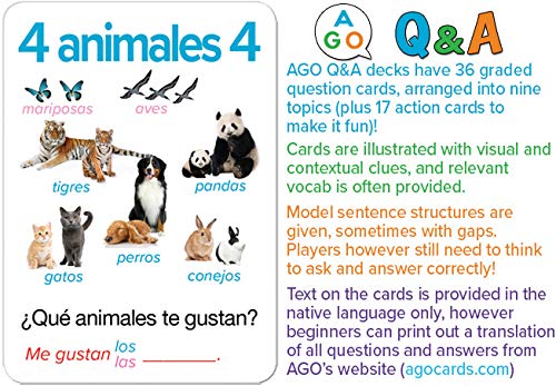 AGO En Español Card Game for Beginners. Learn Spanish by Playing a Fun Conversational Game! - Image 5
