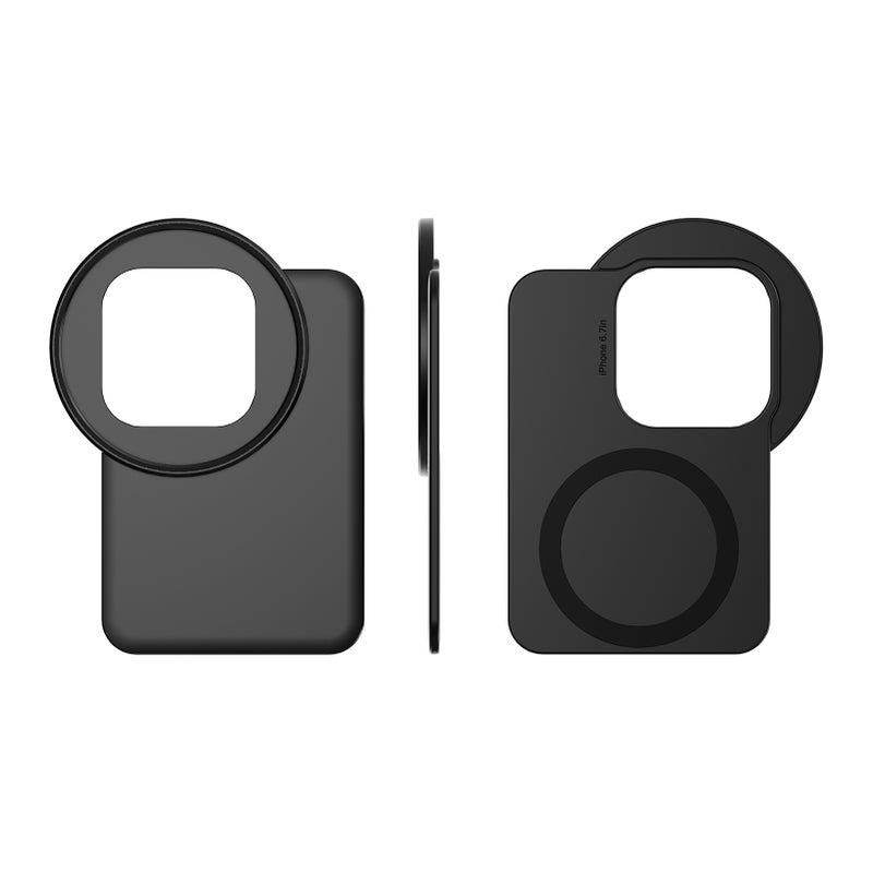 6.1 Inch Magnetic Phone Filter Mount Phone Filter Holder with 67mm ND2-400 Filter Replacement for iPhone 15 Pro/ iPhone 15/ iPhone 14 Pro/ iPhone 14/ iPhone 13 Pro/ iPhone 13/ iPhone 12 Pro/ iPhone 12 - Image 2