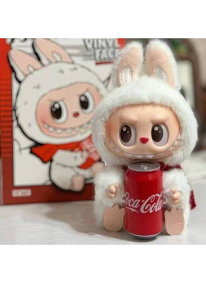 Generic - LABUBU Labubu Generation Of The Motherland Macarons Bubble Series Fun Blind Box Vinyl Face Plush Doll-Color:Coke Sitting Position-Height:15cm - Image 1