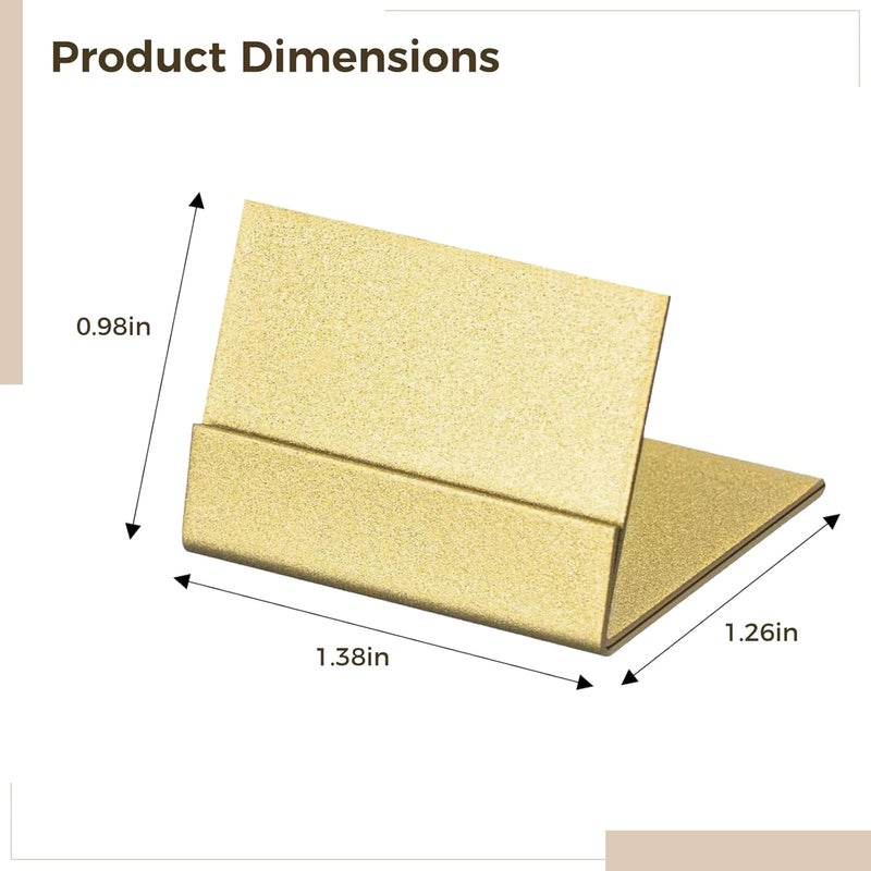 24 Gold Metal Name Card Holders, L-Shaped Foldable Display Stand, Table Number Holders, Suitable for Weddings Events, Strong Support - Image 2