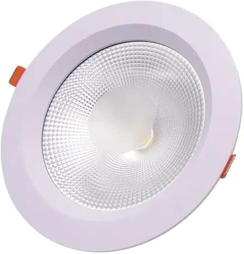 HUMMER LED Recessed Ceiling Lights - AC220V-250V, 50-60Hz, Non-Dimmable Round Ceiling Lamps for Bathroom, Bedroom, Kitchen, Hallway, Cob LED Spotlight, 25,000 hours (3 Color 7W, Pack of 4) - Image 1