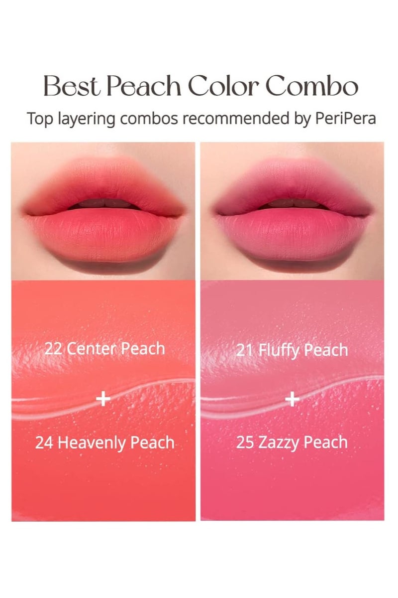 Peripera Peripera Ink Airy Velvet Lip Tint (0.14 fl oz) |#022 CENTER PEACH - Image 3