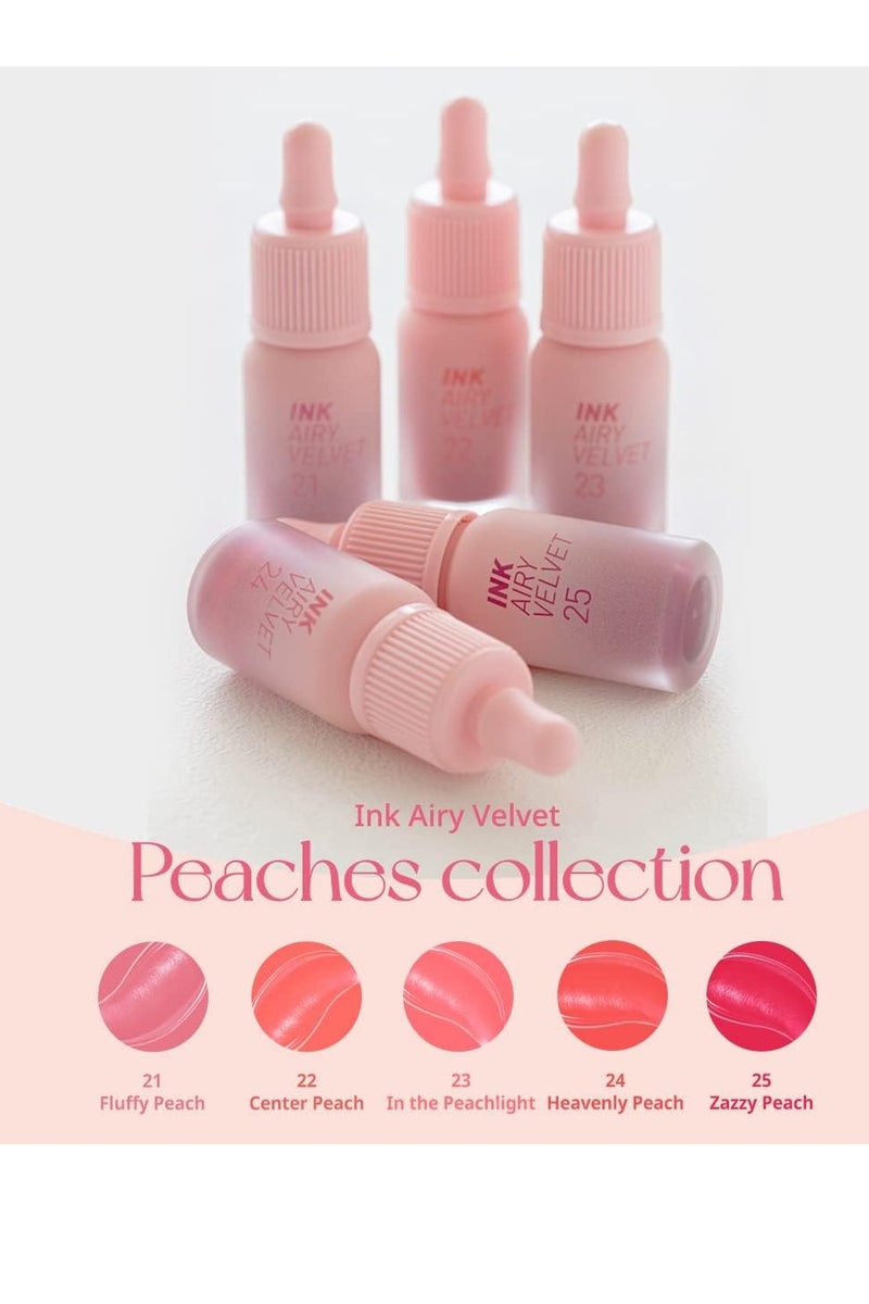 Peripera Peripera Ink Airy Velvet Lip Tint (0.14 fl oz) |#022 CENTER PEACH - Image 2
