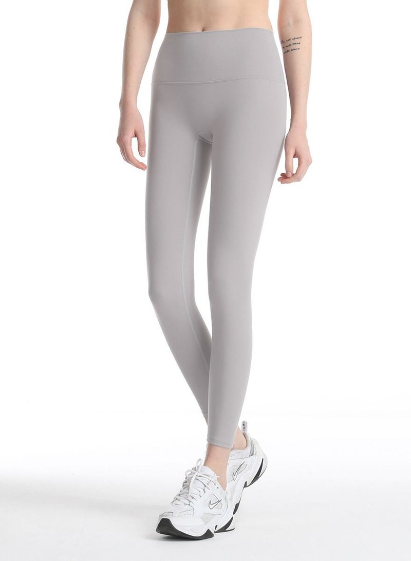 Loquat بنطال يوغا سريع الجفاف وجيد التهوية للنساء، رمادي - Image 1