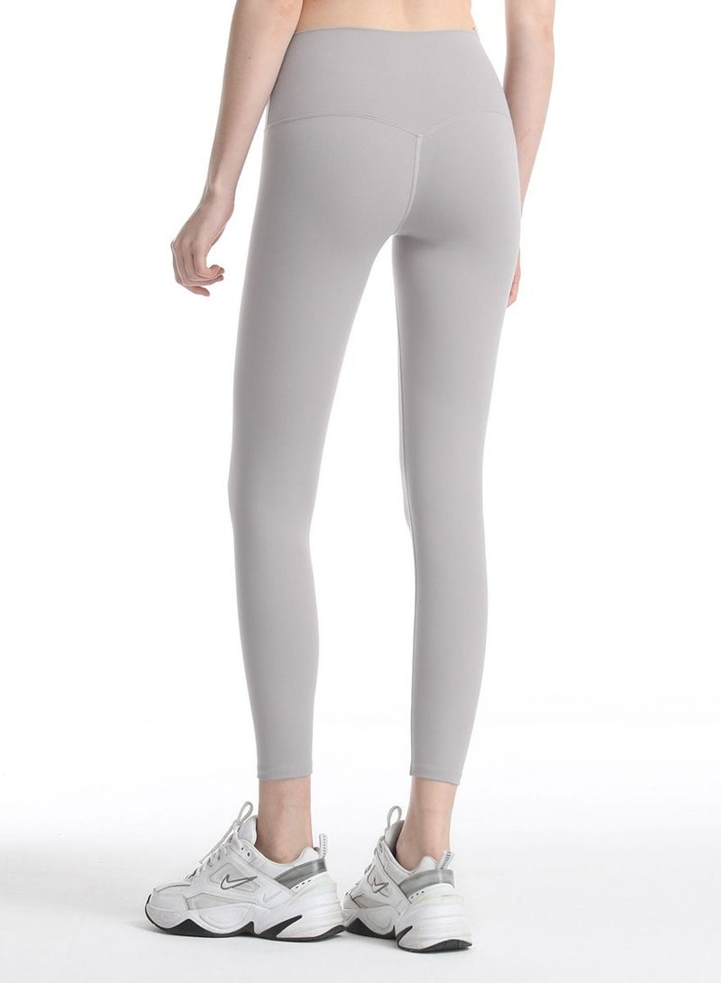 Loquat بنطال يوغا سريع الجفاف وجيد التهوية للنساء، رمادي - Image 2