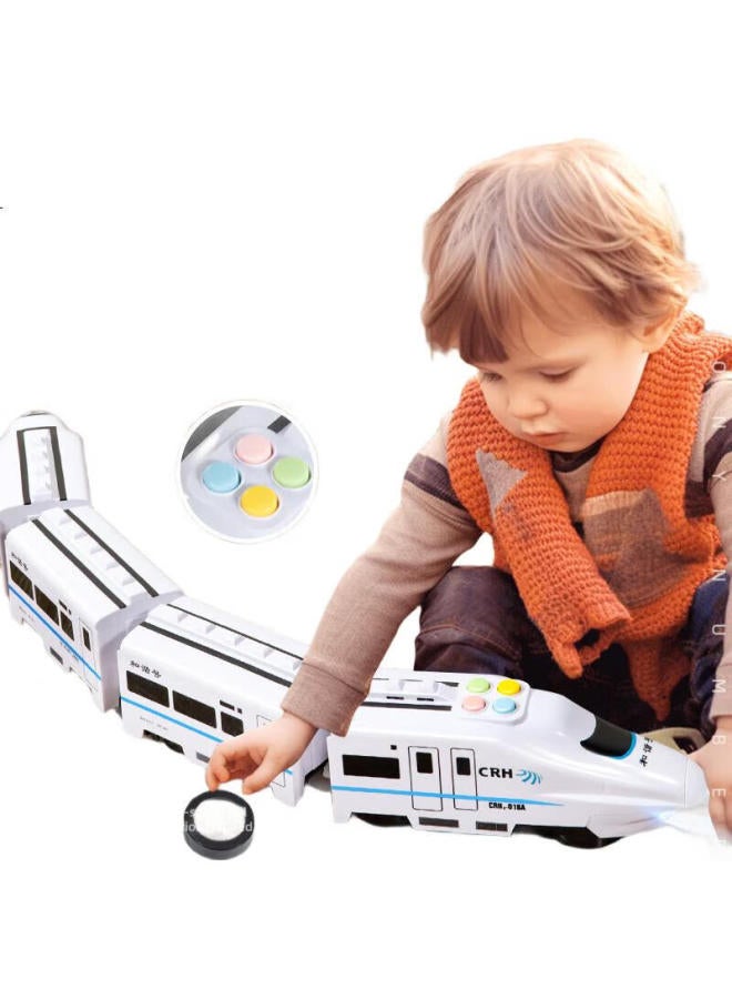 Temi Children'S High-Speed Train Toy - Revival Harmony Sound And Light Bullet Train Model For Boys And Girls Gift - Image 1