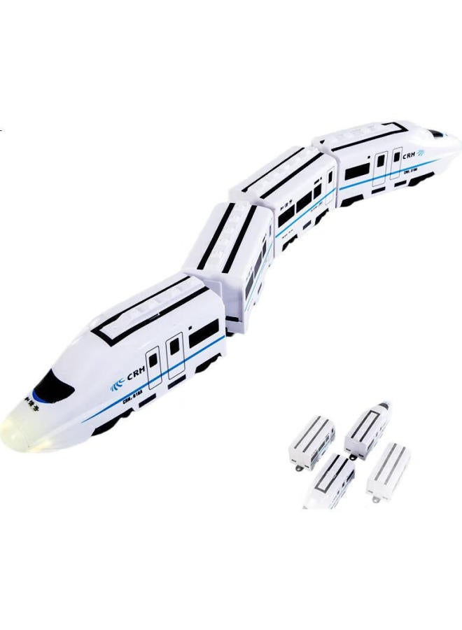 Temi Children'S High-Speed Train Toy - Revival Harmony Sound And Light Bullet Train Model For Boys And Girls Gift - Image 2