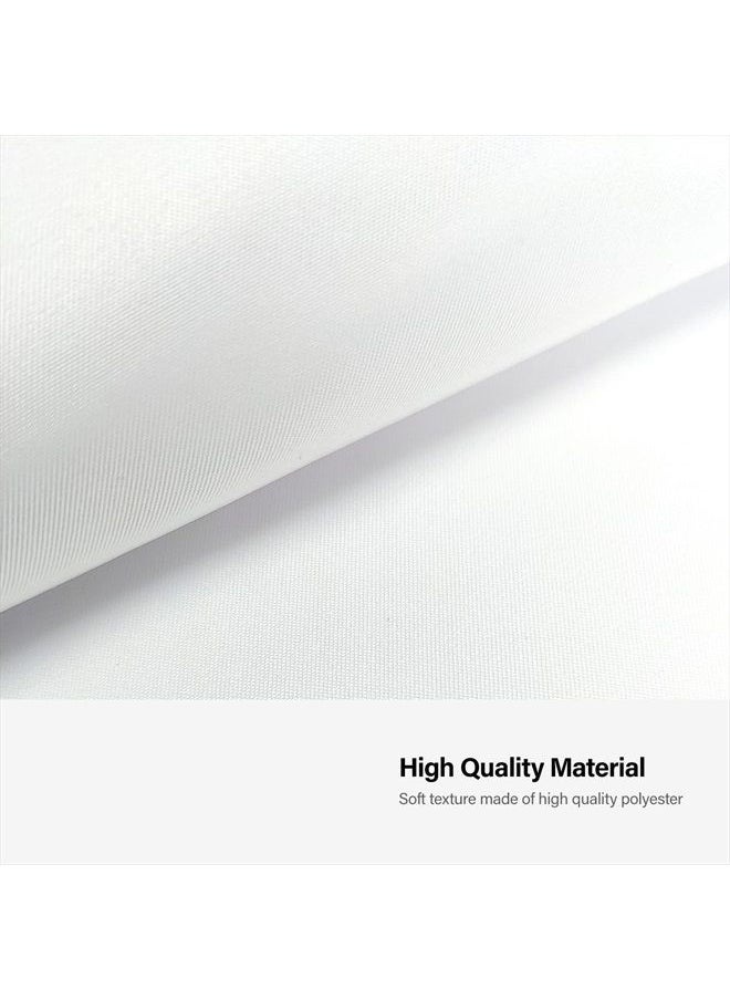 JS JULIUS STUDIO Julius Studio 6 x 9 ft. Pure White Soft Texture Backdrop Screen, Photo Background Muslin, Premium High Density Synthetic Fabric, Softer Stronger Longer Lifespan with 4 Elastic String Clips, JSAG686  - Image 4