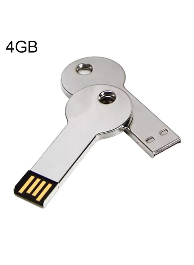 BURAQ - Metal Series Mini USB 2.0 Flash Disk with Keychain (4GB) - Image 1