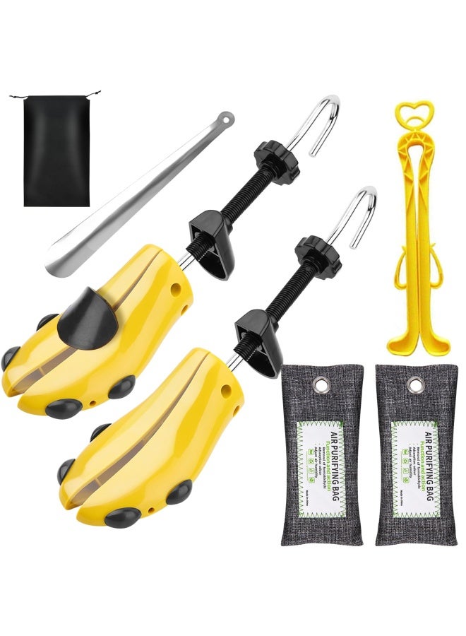 Miserwe Shoe Stretcher with Carrying Bag Adjustable Unisex Shoes Stretcher with 2 Air Purifying Bag L - Image 1