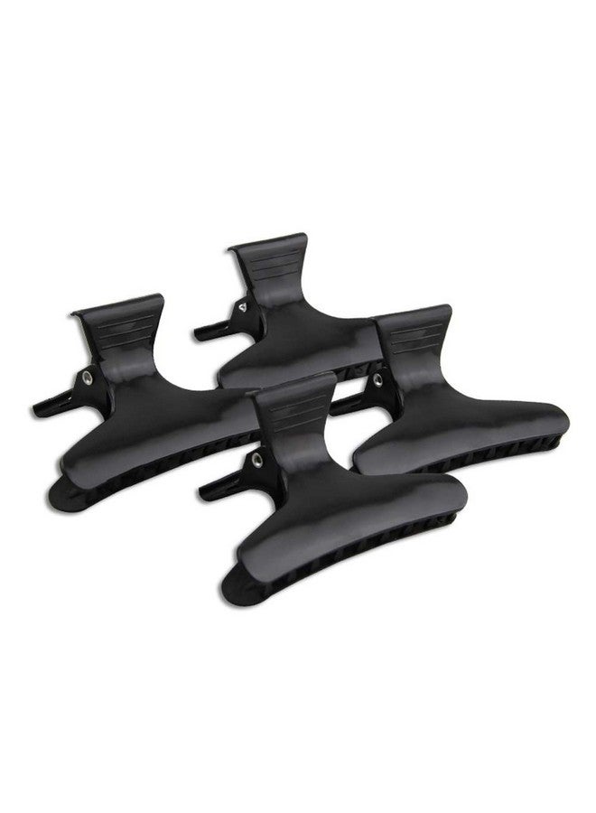 HugeStore 12 Pcs Black Butterfly Hair Clamps Hair Clips Hair Styling Sectioning Claw Hairdressing Salon Tool - Image 2