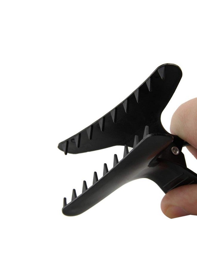 HugeStore 12 Pcs Black Butterfly Hair Clamps Hair Clips Hair Styling Sectioning Claw Hairdressing Salon Tool - Image 4