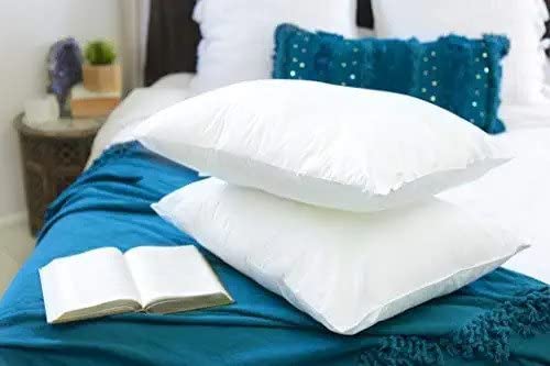 ink craft Inkcraft Down Alternative Pillow 100 Cotton Top Bed Pillow with 15 Gusset 100 Microfiber Filled Pillow Queen 20x30Inch 1 Pack Vacuum Packed - Image 4