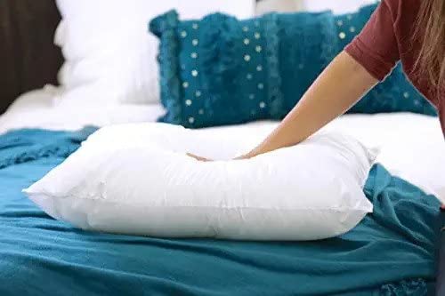 ink craft Inkcraft Down Alternative Pillow 100 Cotton Top Bed Pillow with 15 Gusset 100 Microfiber Filled Pillow Queen 20x30Inch 1 Pack Vacuum Packed - Image 3