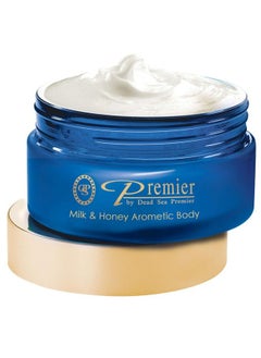Premier by Dead Sea Premier Premier Dead Sea Aromatic Body Butter Milk And Honey Anti Aging Skin Care Moisturizer Hydrating Shea Butter Firming Age Spots Neck & Décolleté Lightweight & Silky 5.95Fl.Oz  - Image 2