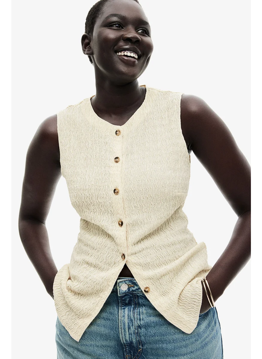 H&M Textured Jersey Waistcoat